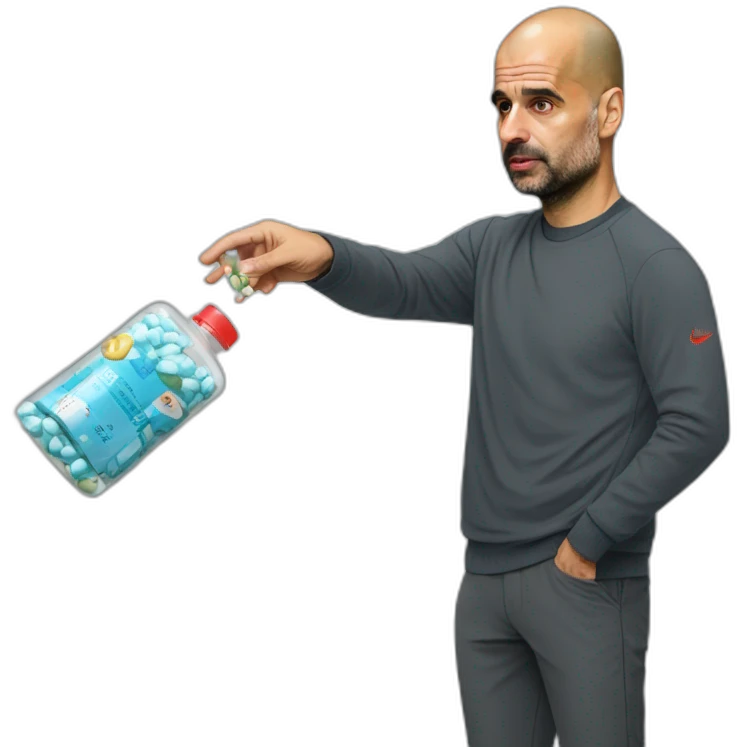 pep-guardiola-handing-out-pills emoji