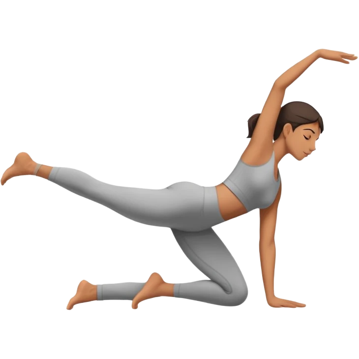 person doing bridge pose, side view emoji