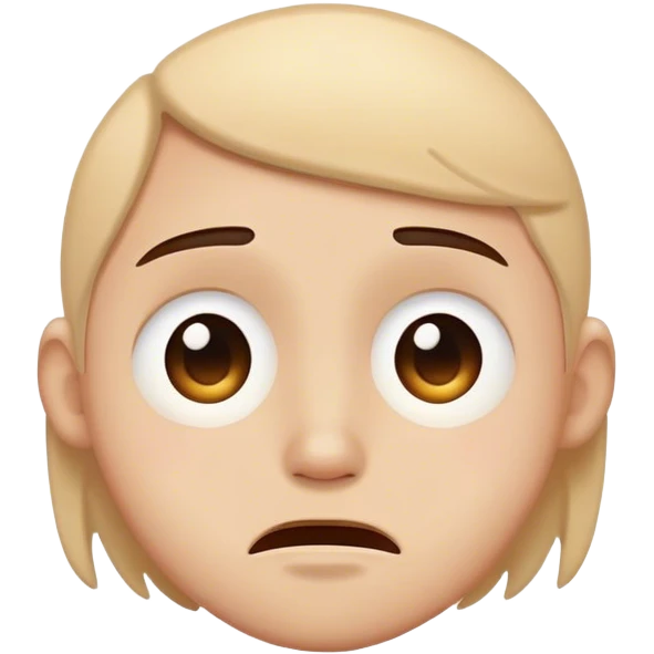 sad face with happy face emoji