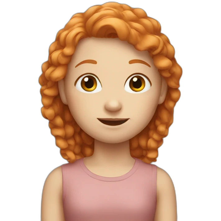 Ginger girl emoji