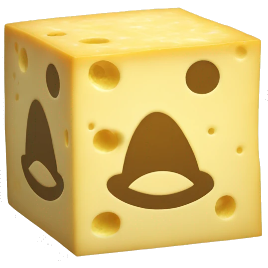 a block of cheese playing call of duty emoji