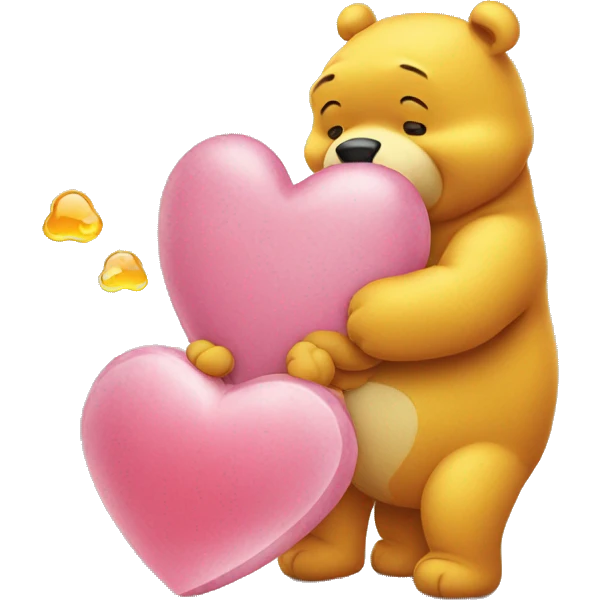 I love you more than pooh loves honey  emoji