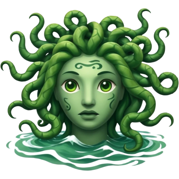 Logo in sea Medusa emoji