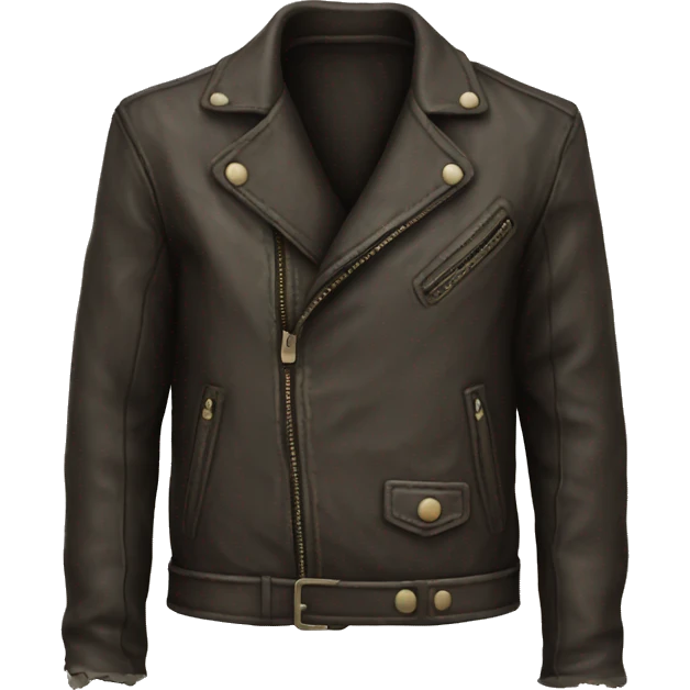 distressed leather jacket emoji