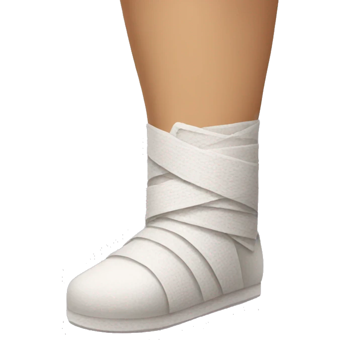 bandaged ankle emoji emoji