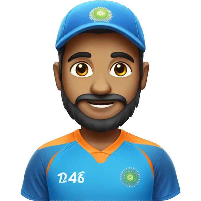 india in cricket jersey emoji