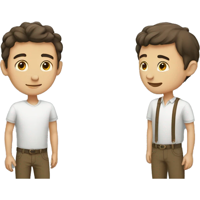 tall man and short man emoji