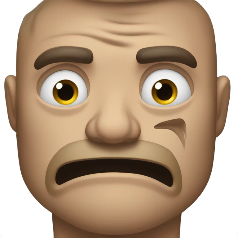 Man with dumbells crying emoji