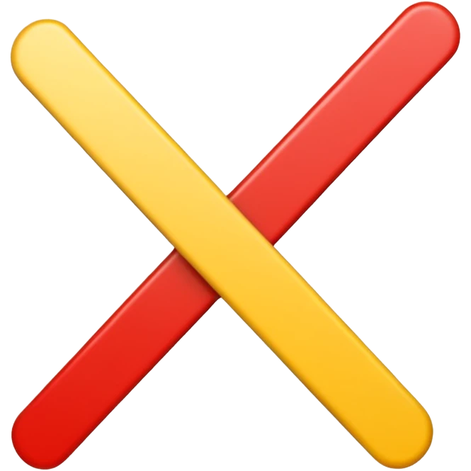 Similar to 🇮🇩 with yellow colour 50% and red colour 50% of 2 strip emoji