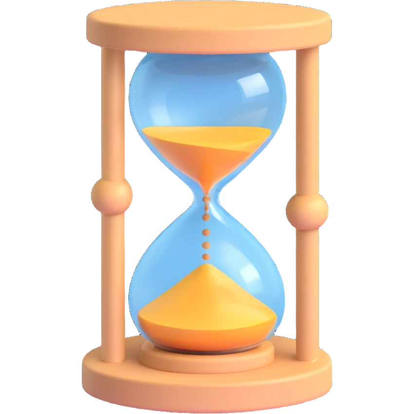 sand clock empty emoji