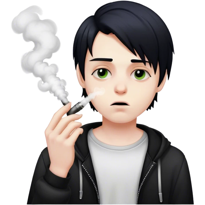 emo boy vaping  emoji