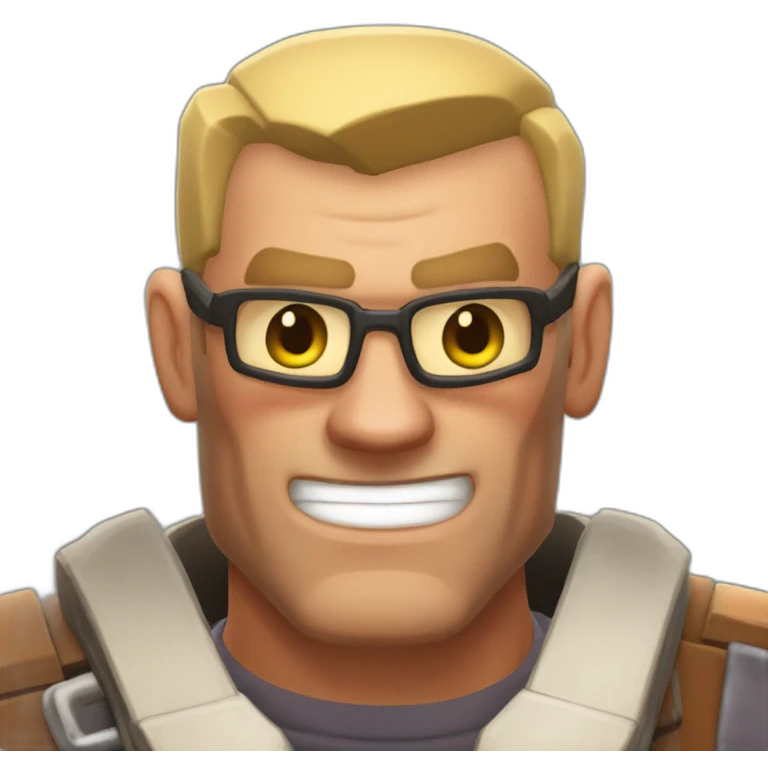Saxton Hale from Team Fortress 2 emoji