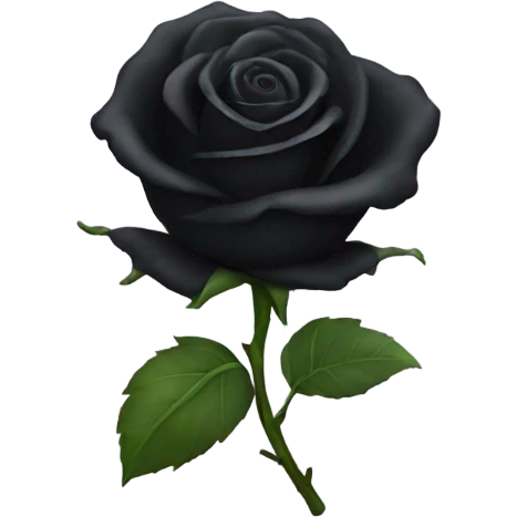 black rose emoji