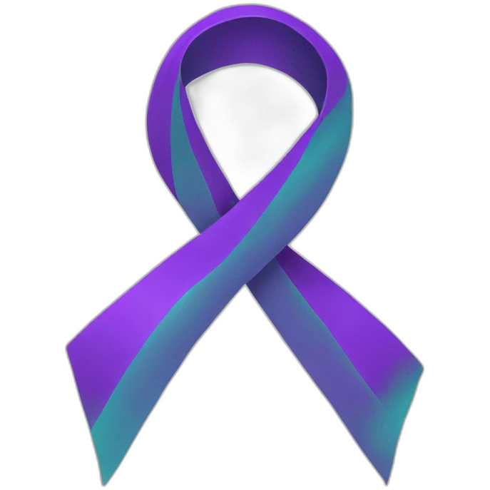 Suicide awareness ribbon  emoji