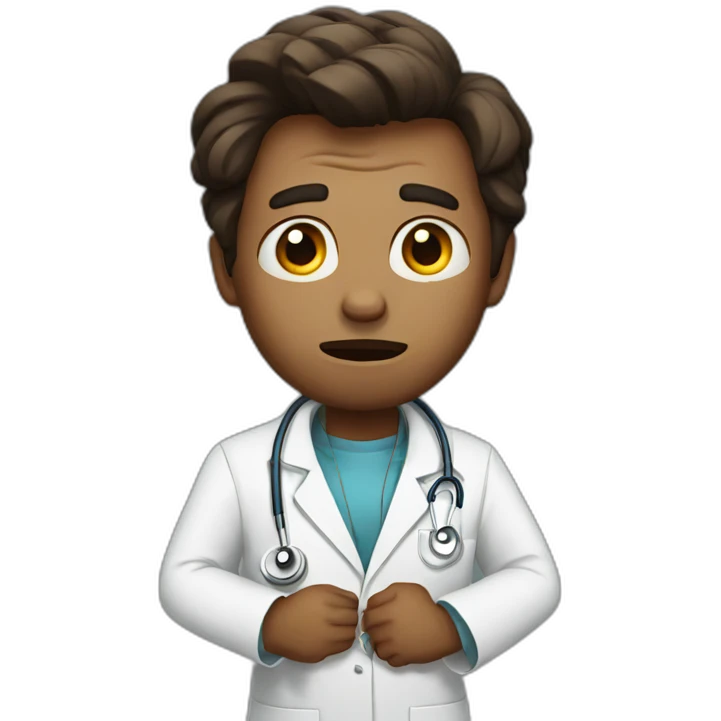 scared doctor emoji