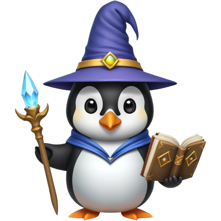Penguin Wizard emoji