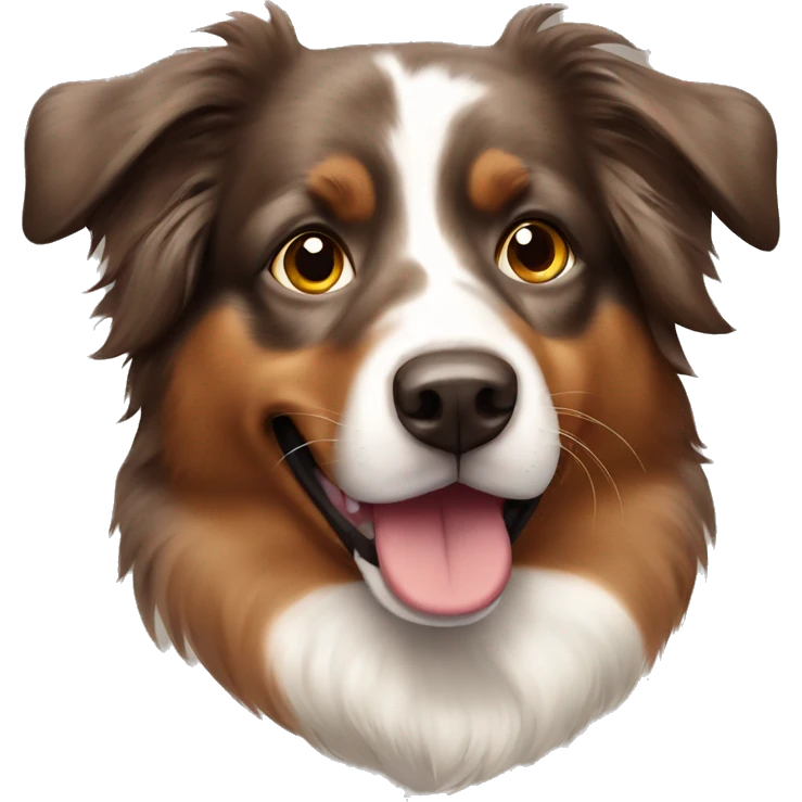 Brown Australian shepherd  emoji