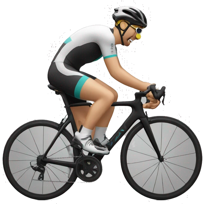 Cycliste qui mange des pâtes  emoji