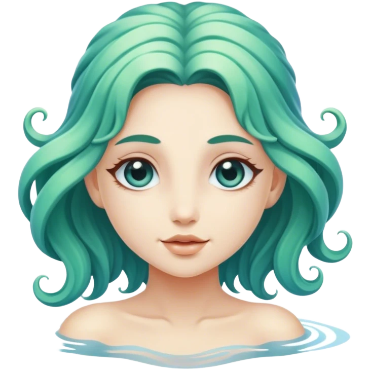 Beautiful female Water nymph emoji