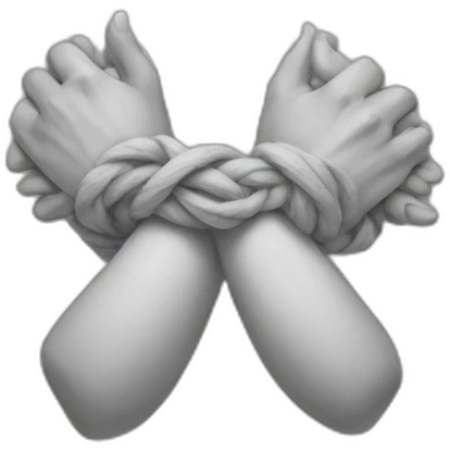 handS tied behind back emoji