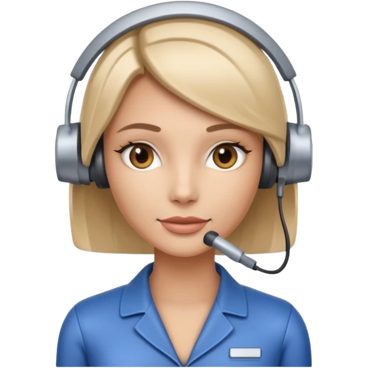 female call center bot emoji