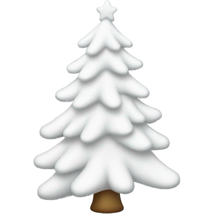 White Christmas Tree emoji