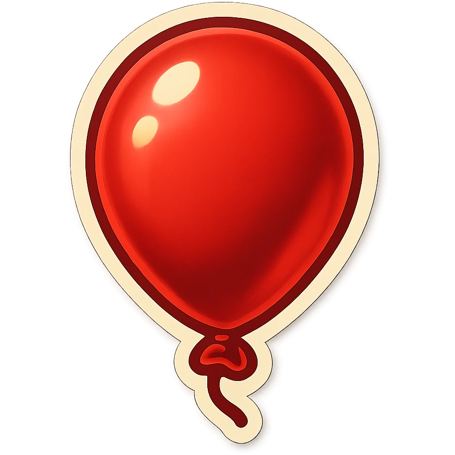 red balloon emoji