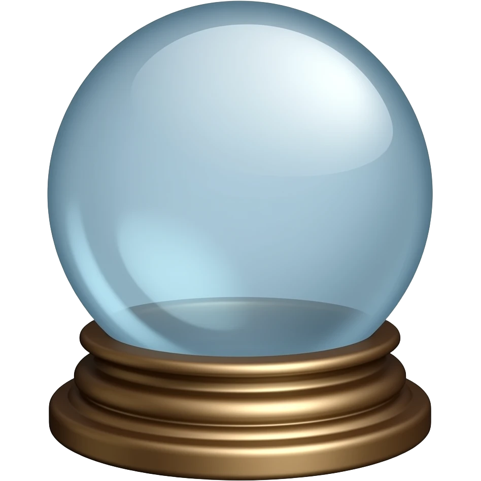 Crystal ball on a stand emoji