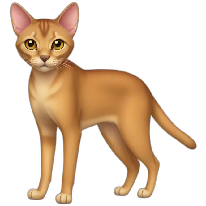 Chausie Cat Full Body emoji