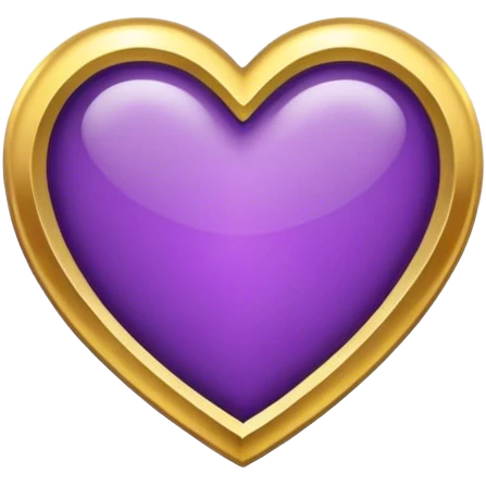 Purple Heart with border emoji
