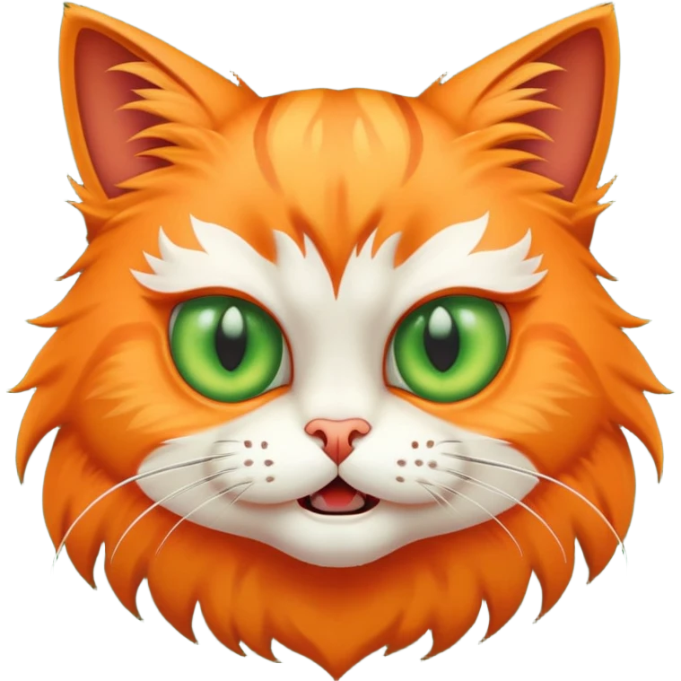 Freaky cat emoji