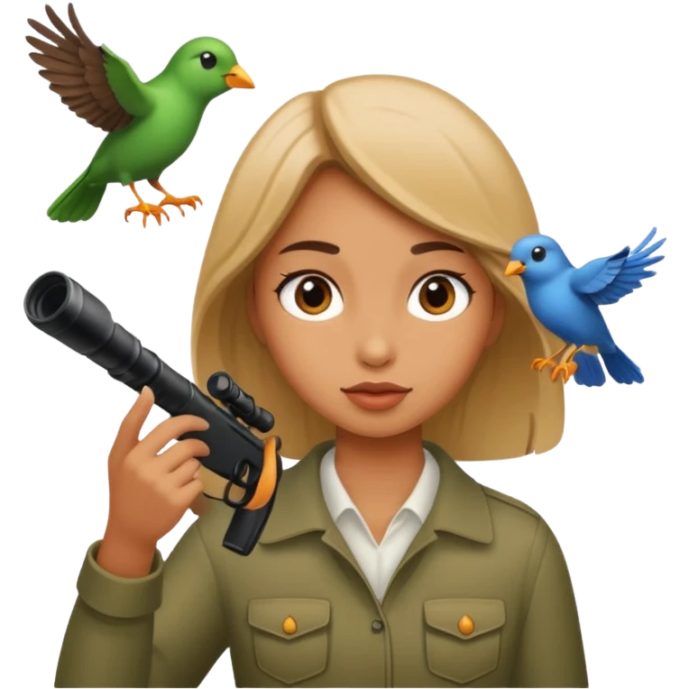 Girl shooting bird emoji