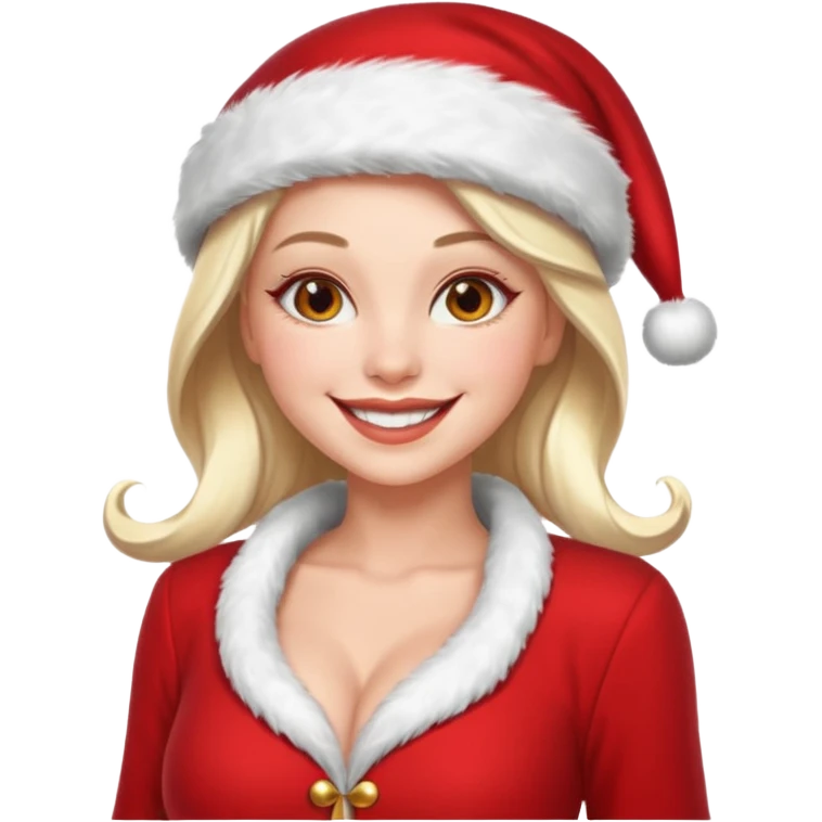 sexy female santa emoji