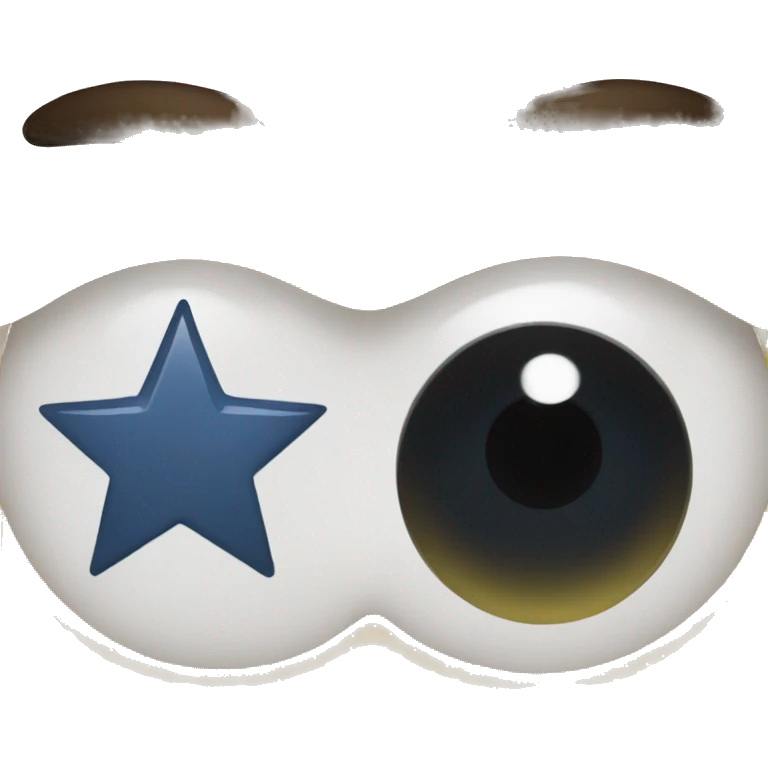 a mo with a eye and a star as the other eye emoji