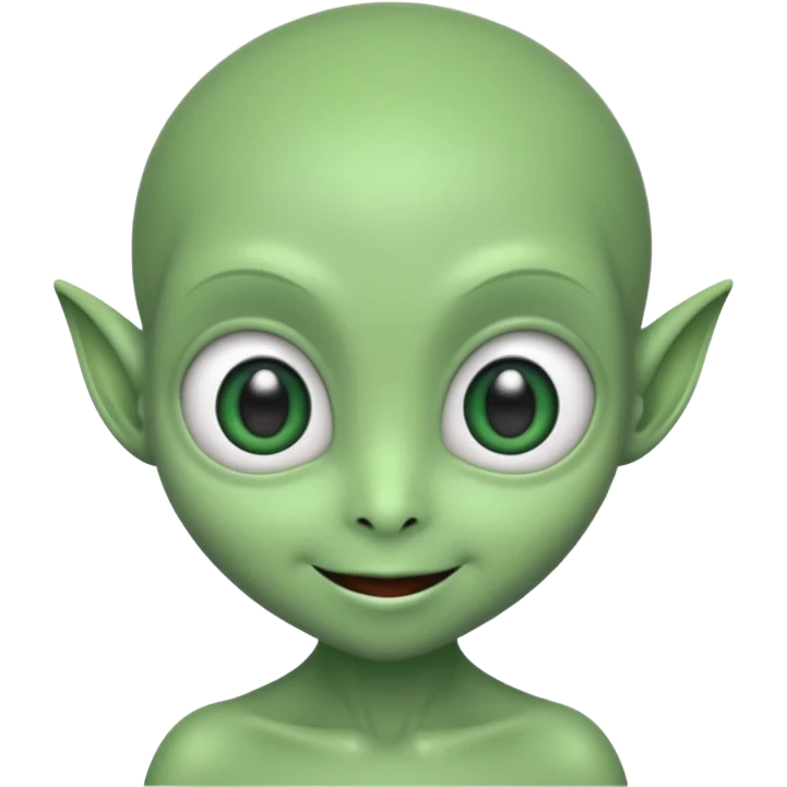 Make me a cute alien emoji
