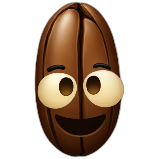 Coffee bean emoji