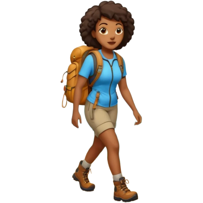 Forest Path Walker black woman emoji