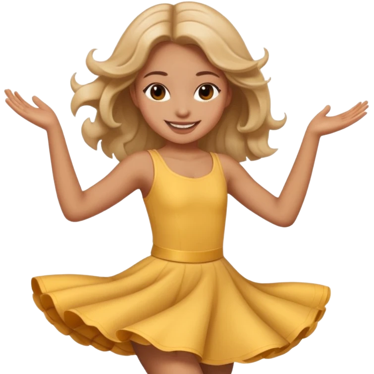 girl dancing twirling emoji