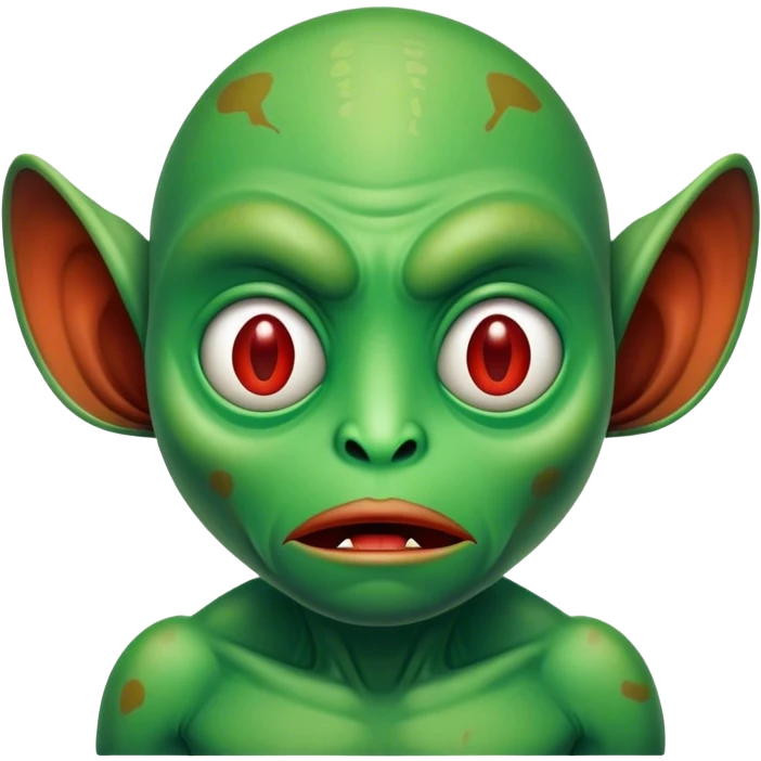 A big green Martian who speaks Cro-Magnon. emoji