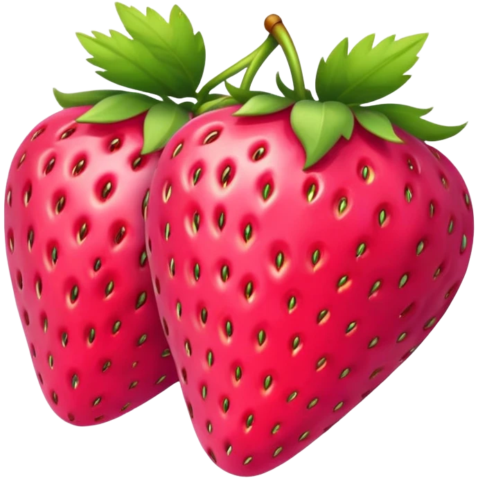 Lazo rosa con fresas emoji