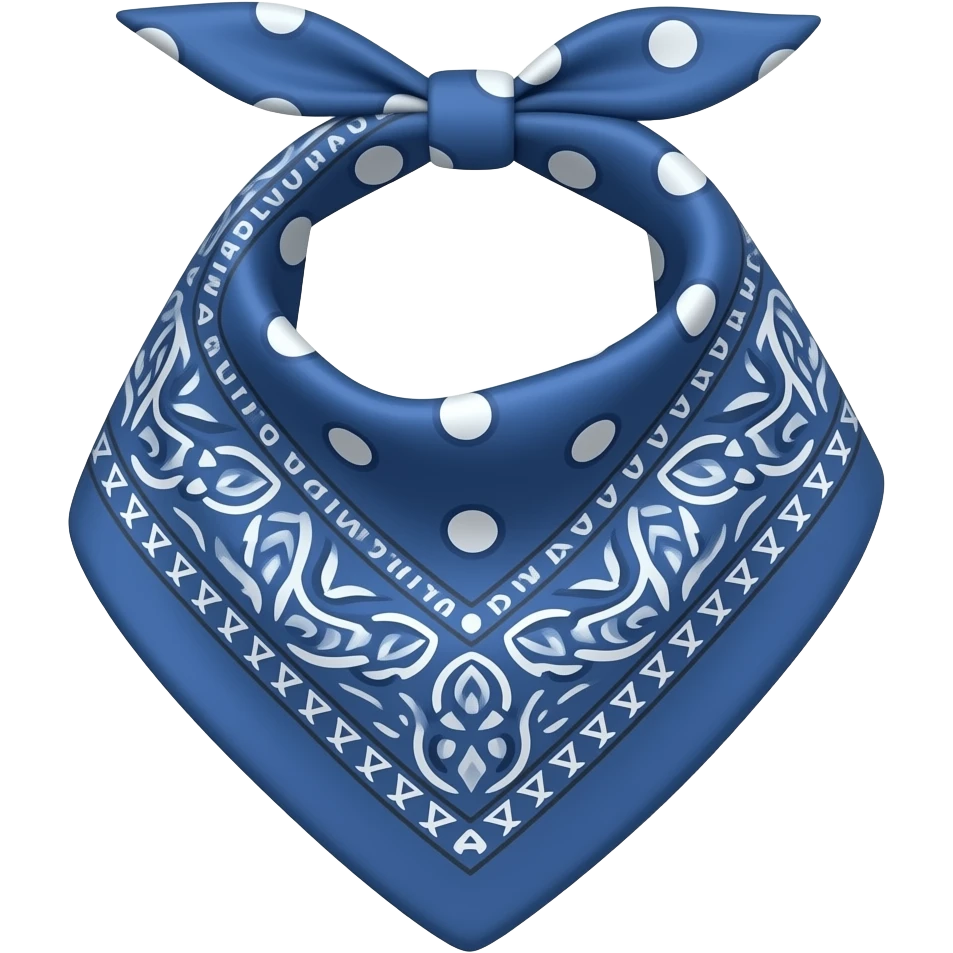 Bandana blue emoji