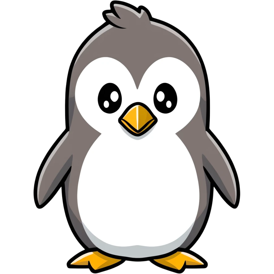 An angry penguin emoji