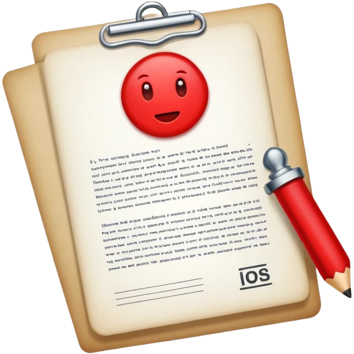 solo un documento con un simbolo de denegado emoji