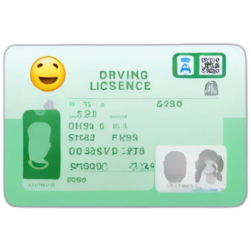 driving licence card emoji