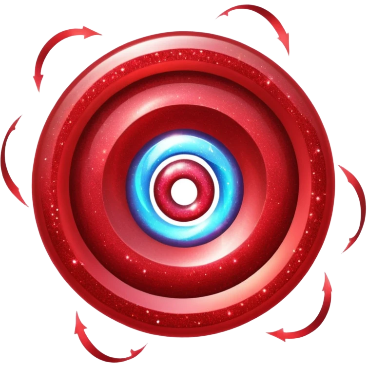 red glitter portal emoji