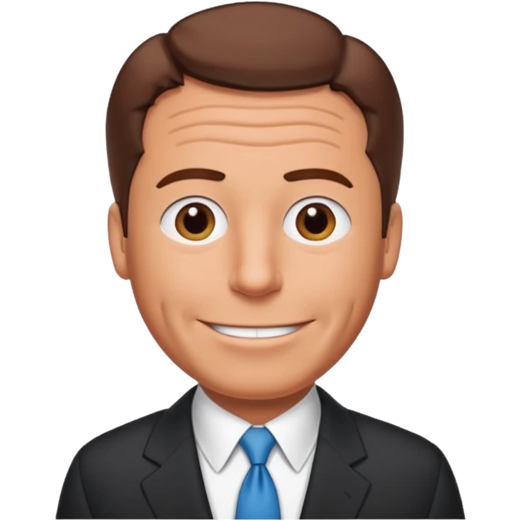 Create an emoji of Epstein waving to the camera in Family Guy style but make it especially like Epstein and not like all old guys emoji
