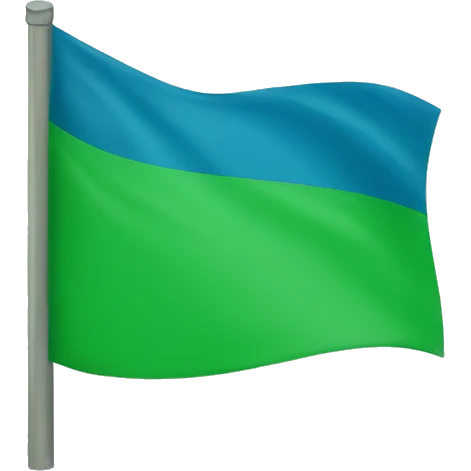 Bandera azul y verde emoji