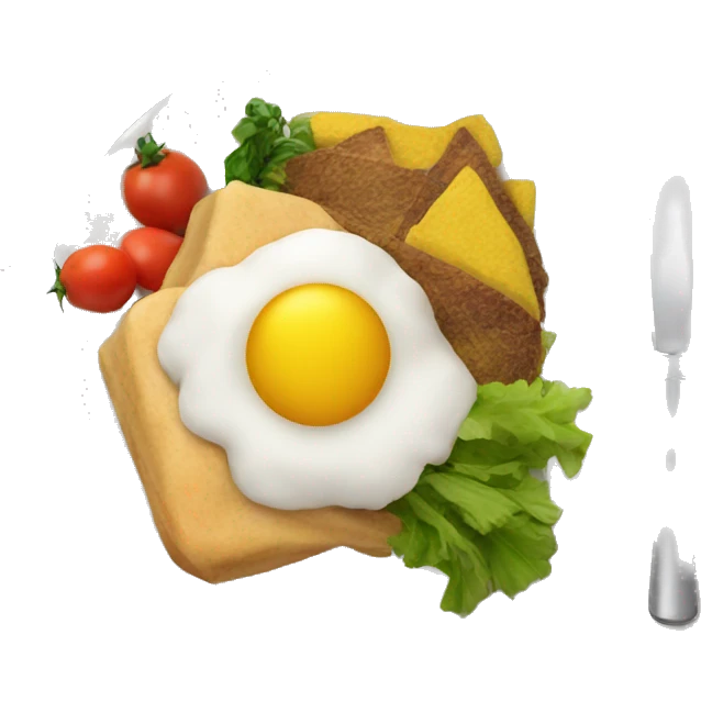 Colombian plate of food emoji