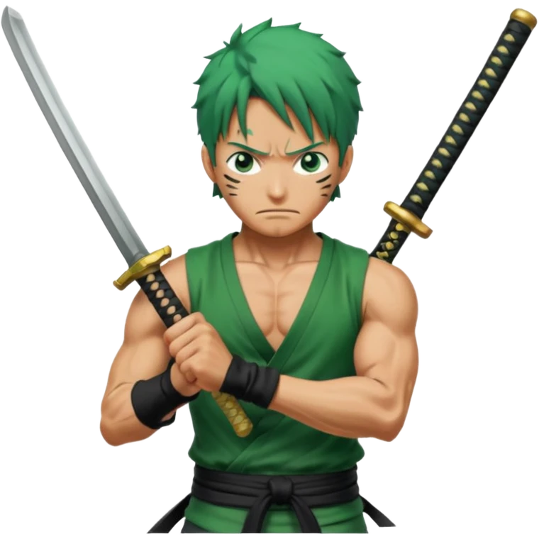 Has a zoro de one piece  emoji