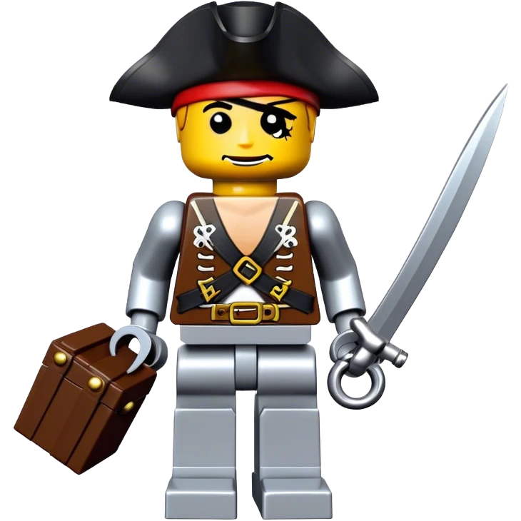 robot theme kid Lego pirate emoji